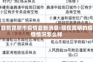 目前昆明市疫情最新消息:现在昆明的疫情情况怎么样