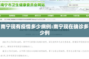 南宁现有疫情多少病例:南宁现在确诊多少例