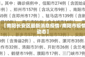 【南阳长安区最新消息疫情/南阳市疫情动态】