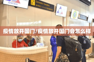 疫情放开国门/疫情放开国门会怎么样