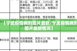 【宁武疫情病例图片最新/宁武疫情病例图片最新情况】