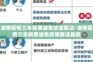 湖南疫情三年税费减免政策解读/湖南疫情三年税费减免政策解读最新