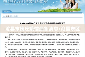 沧县东槐庄疫情最新消息/沧县东区