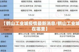 【鹤山工业城疫情最新消息/鹤山工业城在哪里】
