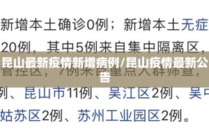 昆山最新疫情新增病例/昆山疫情最新公告