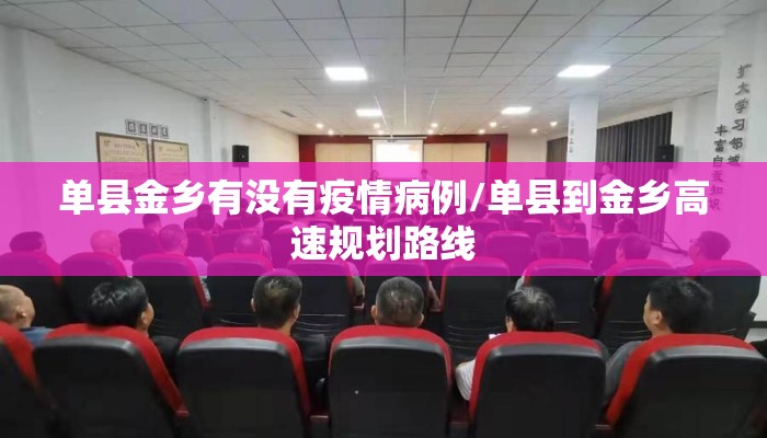 单县金乡有没有疫情病例/单县到金乡高速规划路线