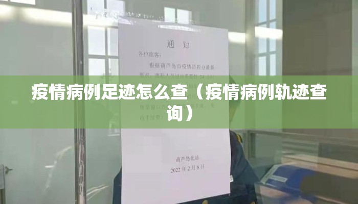 疫情病例足迹怎么查（疫情病例轨迹查询）