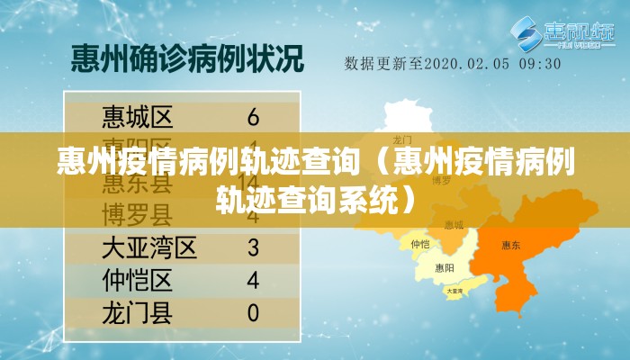 惠州疫情病例轨迹查询（惠州疫情病例轨迹查询系统）