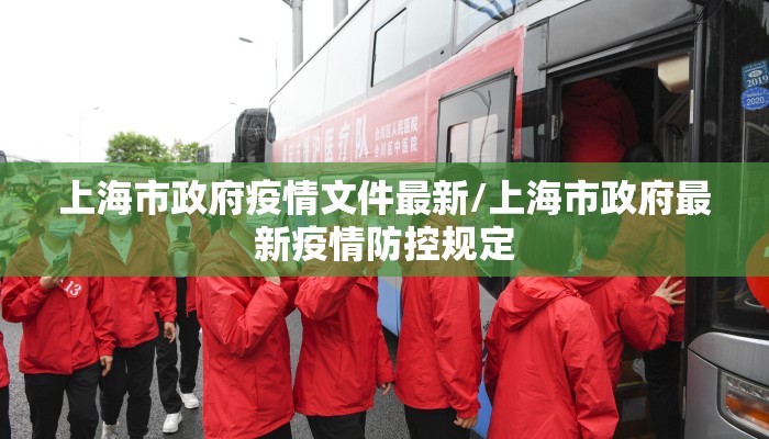 上海市政府疫情文件最新/上海市政府最新疫情防控规定