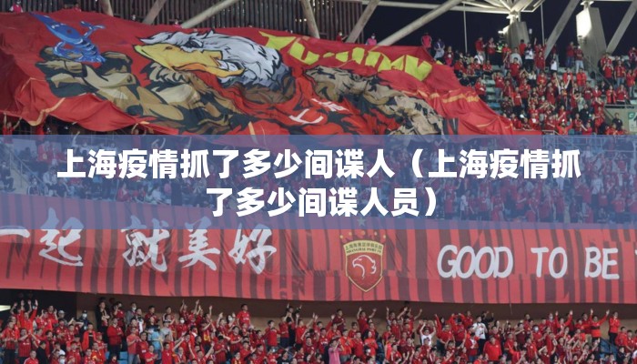 上海疫情抓了多少间谍人（上海疫情抓了多少间谍人员）