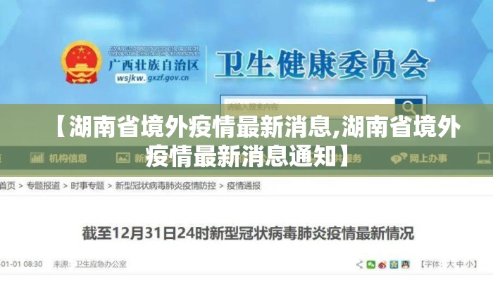 【湖南省境外疫情最新消息,湖南省境外疫情最新消息通知】