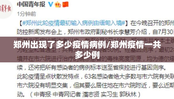 郑州出现了多少疫情病例/郑州疫情一共多少例