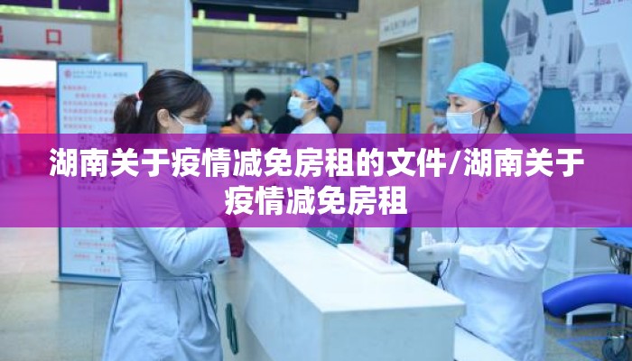 湖南关于疫情减免房租的文件/湖南关于疫情减免房租