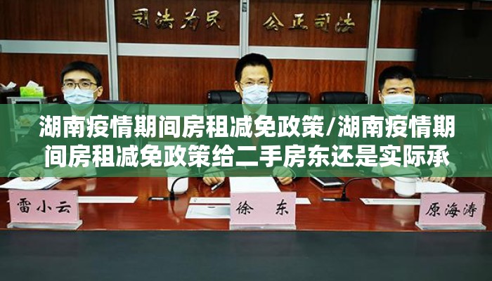 湖南疫情期间房租减免政策/湖南疫情期间房租减免政策给二手房东还是实际承租人
