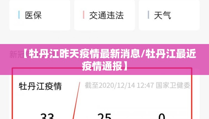 【牡丹江昨天疫情最新消息/牡丹江最近疫情通报】