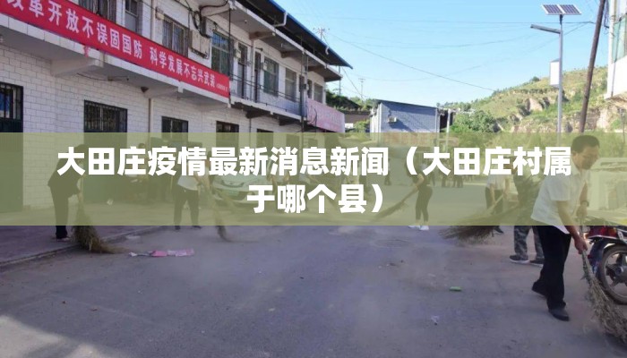 大田庄疫情最新消息新闻（大田庄村属于哪个县）