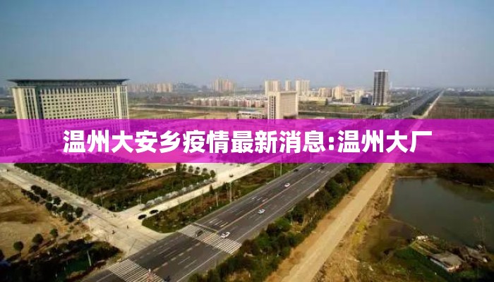 温州大安乡疫情最新消息:温州大厂