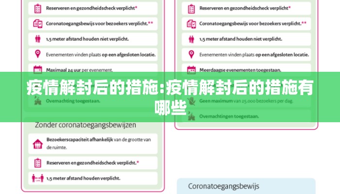 疫情解封后的措施:疫情解封后的措施有哪些