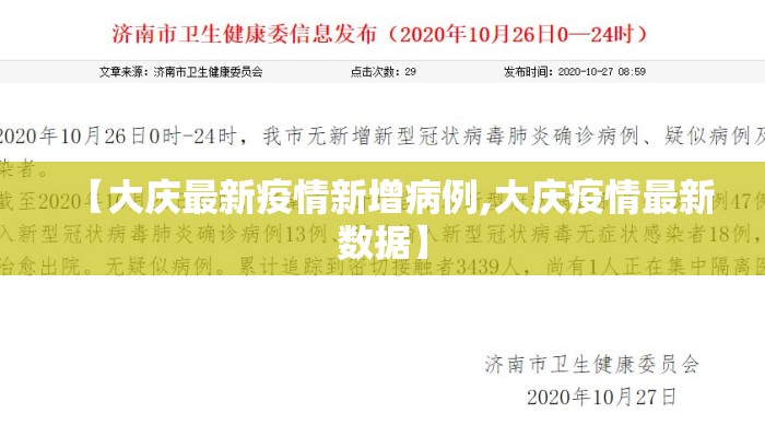 【大庆最新疫情新增病例,大庆疫情最新数据】