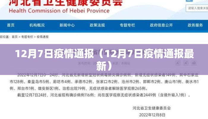 12月7日疫情通报（12月7日疫情通报最新）