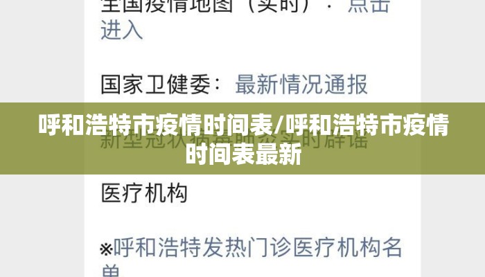 呼和浩特市疫情时间表/呼和浩特市疫情时间表最新