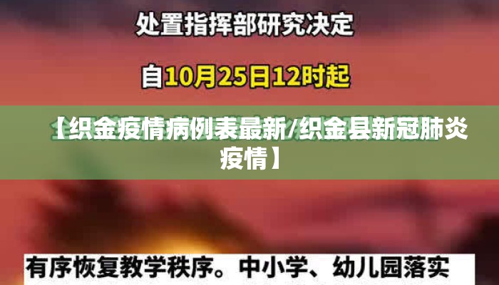 【织金疫情病例表最新/织金县新冠肺炎疫情】