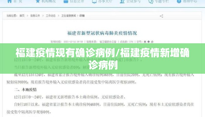 福建疫情现有确诊病例/福建疫情新增确诊病例