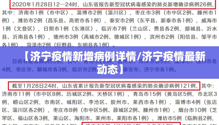 【济宁疫情新增病例详情/济宁疫情最新动态】