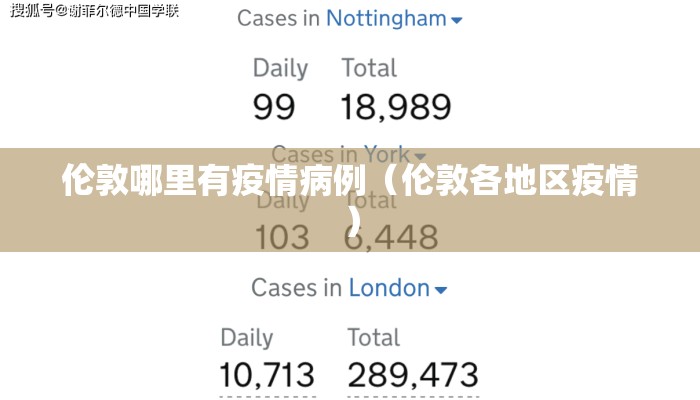 伦敦哪里有疫情病例（伦敦各地区疫情）