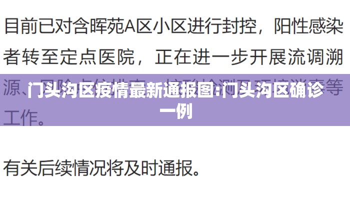 门头沟区疫情最新通报图:门头沟区确诊一例