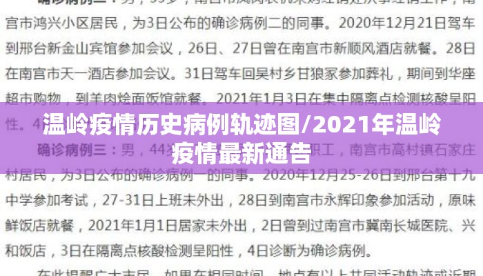 温岭疫情历史病例轨迹图/2021年温岭疫情最新通告