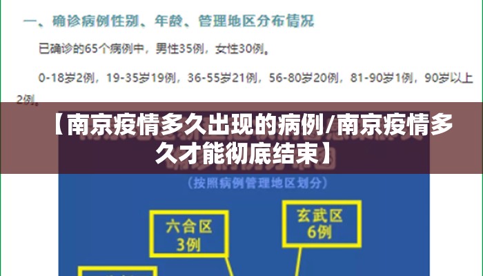 【南京疫情多久出现的病例/南京疫情多久才能彻底结束】