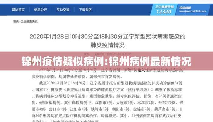 锦州疫情疑似病例:锦州病例最新情况