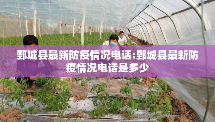 鄄城县最新防疫情况电话:鄄城县最新防疫情况电话是多少