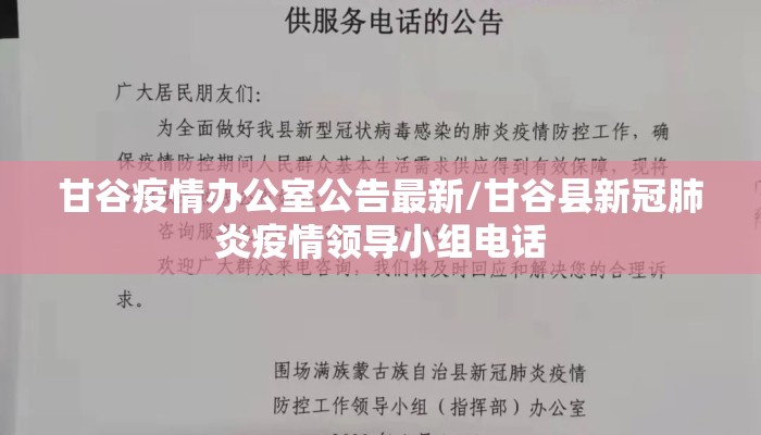甘谷疫情办公室公告最新/甘谷县新冠肺炎疫情领导小组电话