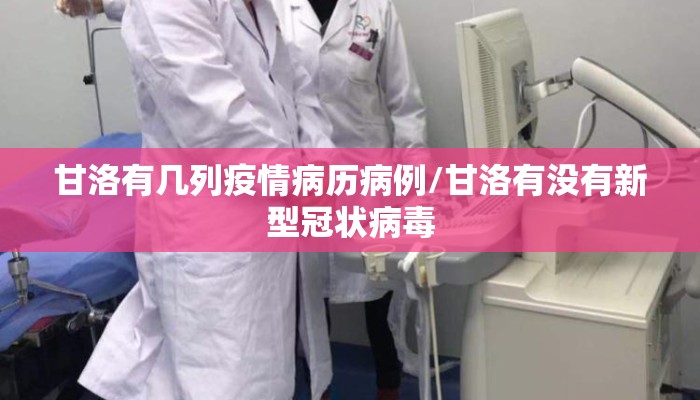 甘洛有几列疫情病历病例/甘洛有没有新型冠状病毒