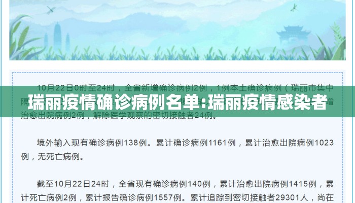 瑞丽疫情确诊病例名单:瑞丽疫情感染者