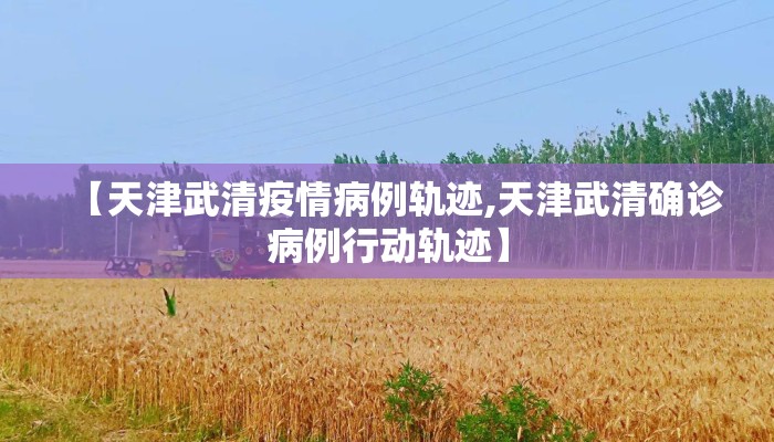 【天津武清疫情病例轨迹,天津武清确诊病例行动轨迹】