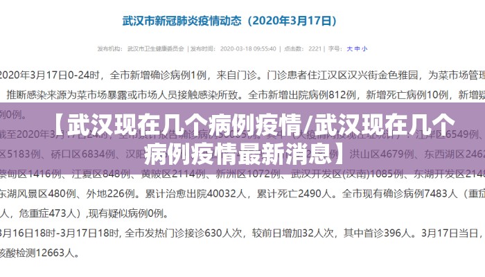 【武汉现在几个病例疫情/武汉现在几个病例疫情最新消息】