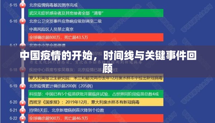 中国疫情的开始，时间线与关键事件回顾