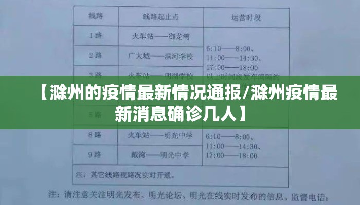 【滁州的疫情最新情况通报/滁州疫情最新消息确诊几人】