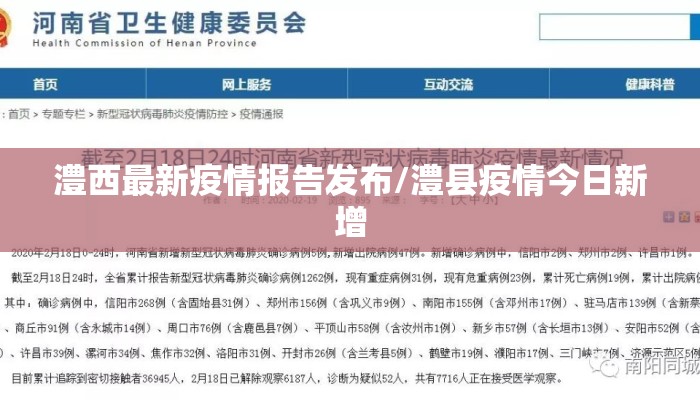 澧西最新疫情报告发布/澧县疫情今日新增