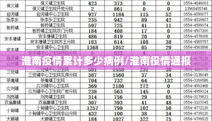 淮南疫情累计多少病例/淮南役情通报