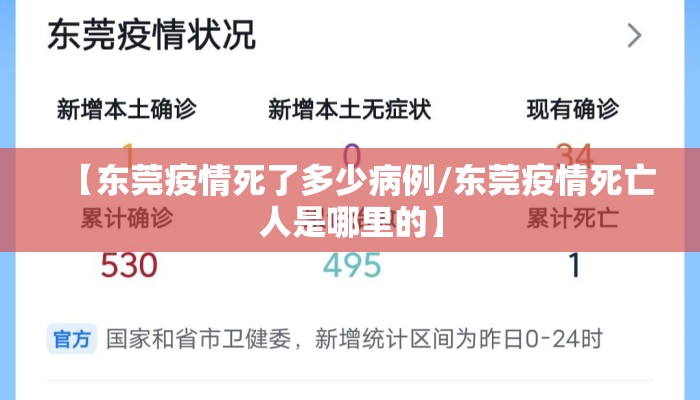 【东莞疫情死了多少病例/东莞疫情死亡人是哪里的】
