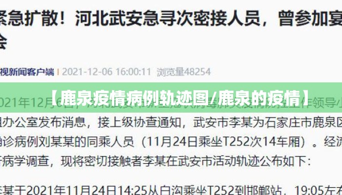 【鹿泉疫情病例轨迹图/鹿泉的疫情】