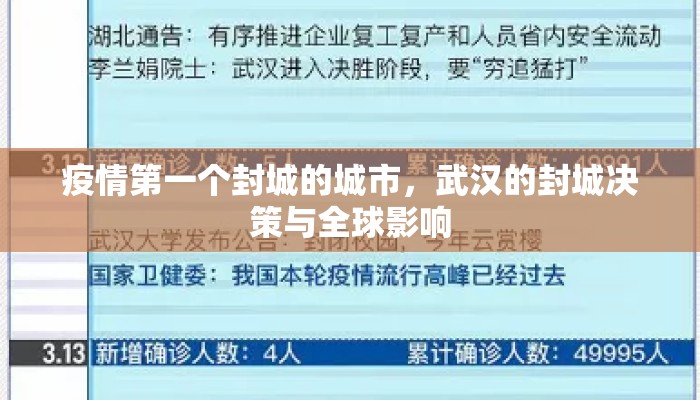 疫情第一个封城的城市，武汉的封城决策与全球影响