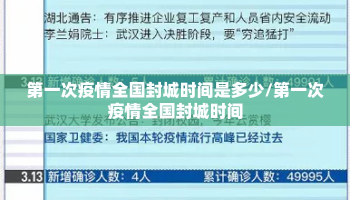 第一次疫情全国封城时间是多少/第一次疫情全国封城时间