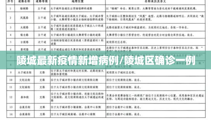 陵城最新疫情新增病例/陵城区确诊一例