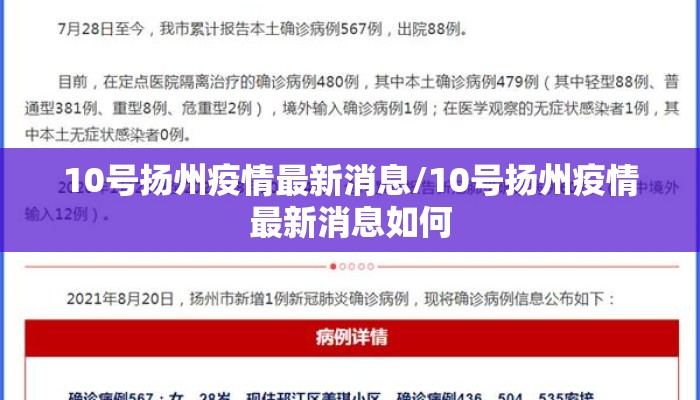 10号扬州疫情最新消息/10号扬州疫情最新消息如何