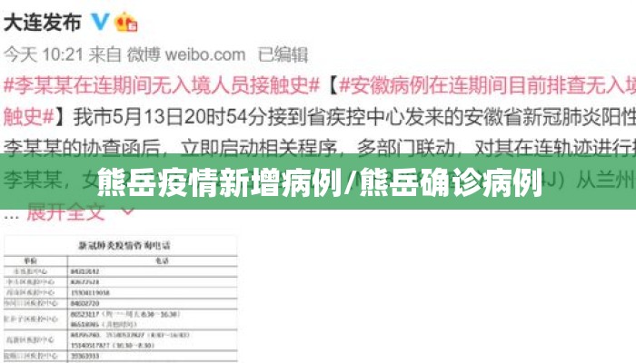 熊岳疫情新增病例/熊岳确诊病例